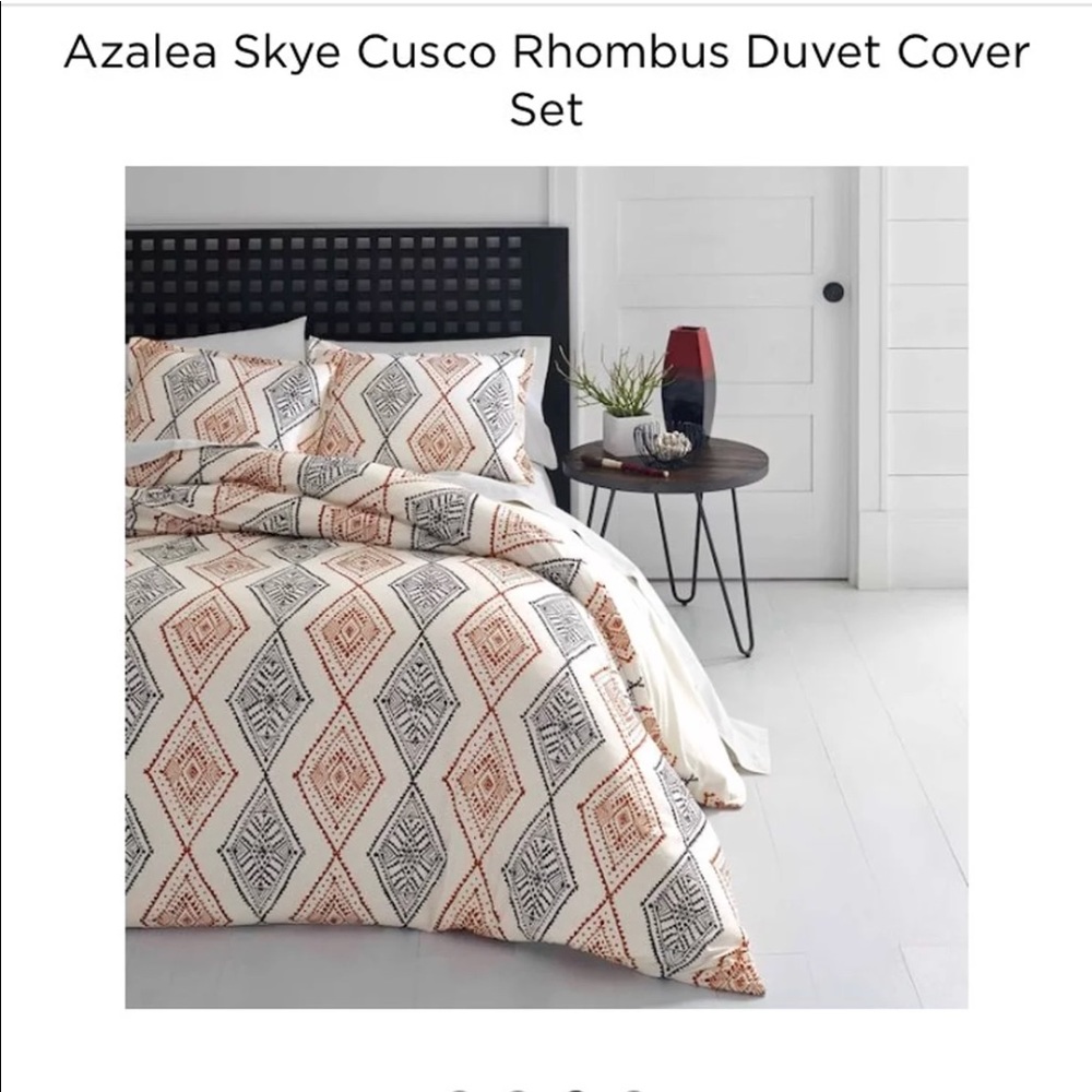 Geometric twin duvet cover